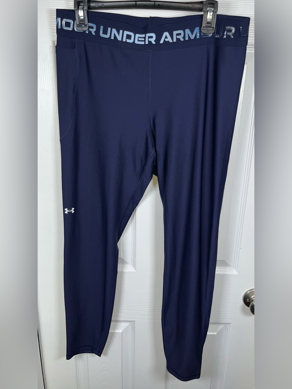 Women’s UA Under Armour Compression Pants Ankle Leggings XL Heat Gear Pocket